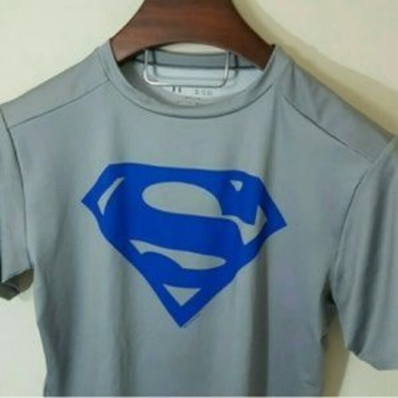 Men's under Armour compression superman shirt- AC - Picture 5 of 6